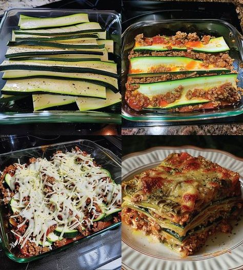 Keto Zucchini No Noodle Lasagna - Dieter24 Lasagna With Zucchini Noodles, Low Carb Lasagna, Lasagna Ingredients, Free Keto Meal Plan, Low Carb Easy, Zucchini Lasagna, Diet Recipes Easy, No Noodle Lasagna, Zucchini Noodles