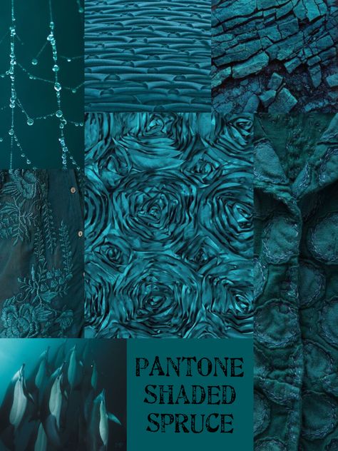 PANTONE Shaded Spruce Unknown Colors, Pantone Design, Shaded Spruce, Pantone 2017, Paint Inspo, Design Institute, Turquoise Blue Color, Nice Photos, Deep Autumn