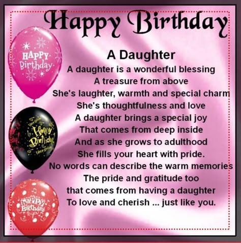 Happy Birthday My Daughter My Treasure Pictures, Photos, and Images for Facebook, Tumblr, Pinterest, and Twitter Happy Birthday Drink, Niece Poems, Happy Birthday Humorous, Happy Birthday Drinks, Happy Birthday Quotes For Daughter, Birthday Message For Daughter, Birthday Poem, Niece Birthday Wishes, Happy Birthday Niece