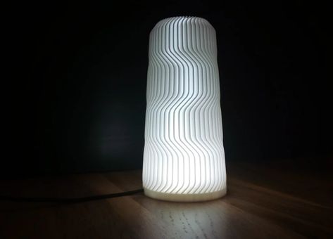 Wave lamp Yeah! by brico3d - Thingiverse Wave Lamp, 3d Printer, 3d Printing, Lamps, Printer, Led