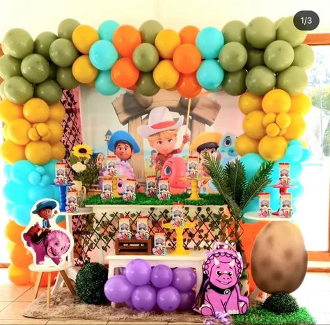 Dino Ranch 2nd Birthday Party, Dino Ranch Party Ideas, Dino Ranch Birthday Party Decorations, Dino Ranchers Birthday Party, Ranch Theme Party, Dino Ranch Birthday Party, Dino Ranch Party, Dino Ranch Birthday, Ranch Birthday Party