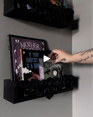 Building a gothic nursery | This is the perfect gothic nursery 😍🖤 | By LADbible Australia | Facebook Wednesday Addams Nursery, Dark Themed Nursery, Alt Baby Nursery, Dark Cottagecore Nursery, Goth Nursery Ideas, Dark Academia Nursery, Witchy Nursery, Goth Baby Nursery, Goth Nursery