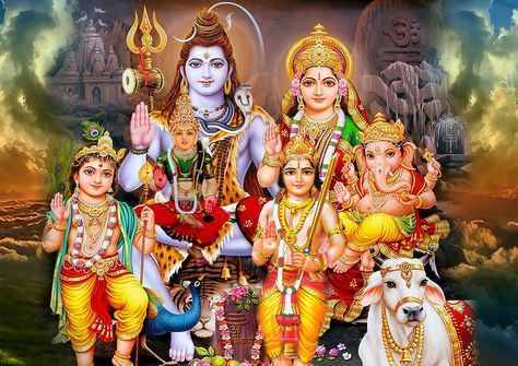 Shiv Parivar, Hindu Deities, Lord Shiva, Ganesha, Shiva, Hd Wallpaper