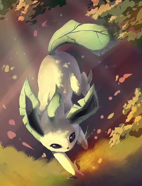 Leafeon Art, Pokemon, Art, Pokémon