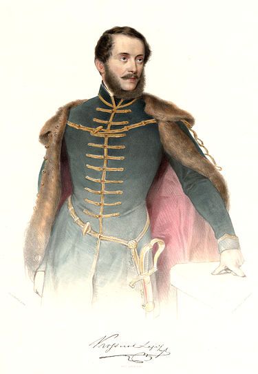 Kossuth Lajos – Wikipédia Hungary History, Noble People, Austro Hungarian, The Orator, Central Europe, Military Uniform, Portrait Painting, Hungary, Victorian Dress