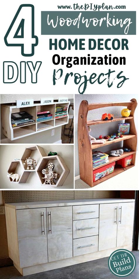 4 Easy DIY Wood Projects Home Decor Organization Projects. | Creative Woodworking Ideas | Best Selling Woodprojects | Wood Working for Beginners | Home Improvement | #freeplans #diy #woodworking #diybench #farmhousedecor #organizer Wood Projects Home Decor, Easy Diy Wood Projects, Creative Woodworking Ideas, Diy Organize, Easy Woodworking Projects Diy, Home Decor Organization, Creative Woodworking, Decor Organization, Painted Bedroom Furniture