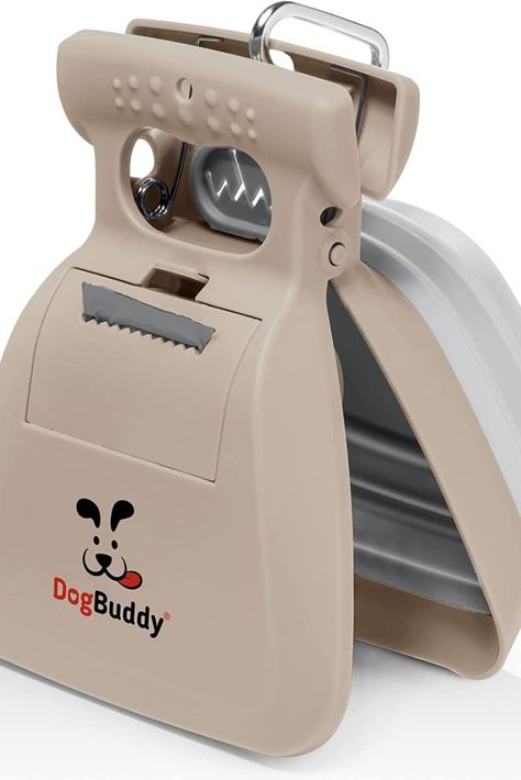 DogBuddy Pooper Scooper, Portable Dog Poop Scooper, Sanitary Dog Waste Pick Up, Heavy Duty Dog Waste Cleaner with Bag Dispenser, Dog Leash Clip and Pooper Poop Scooper, Dog Pooper Scooper, Pooper Scooper, Bag Dispenser, Dogs Pooping, Dog Parents, Medium Dogs, Dog Supplies, Dog Leash