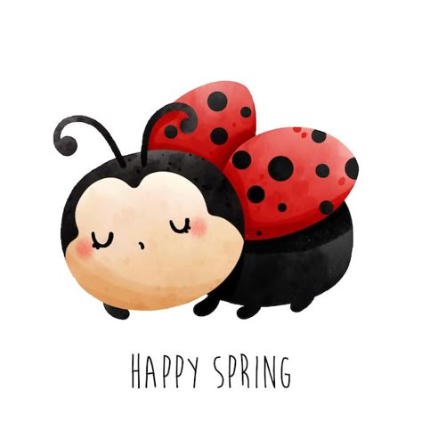 Bug Cartoon, Ladybug Cartoon, Spring Birthday Party, Baby Ladybug, Construction Paper Crafts, Bug Crafts, Birthday Card Craft, 8bit Art, Bows Diy Ribbon