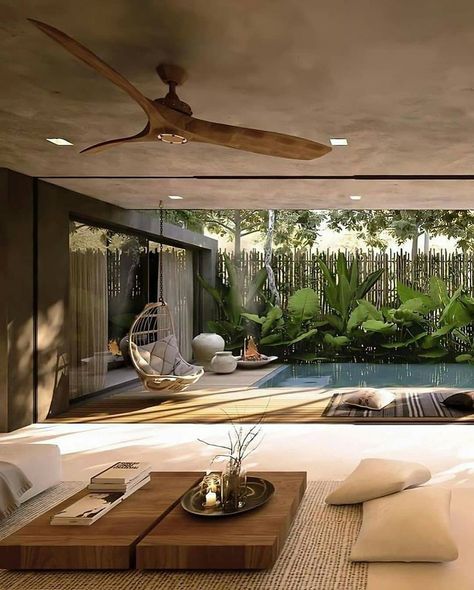 Jungle House, Interior Design Per La Casa, Tropical House, Design Del Prodotto, Dream House Interior, Dream House Decor, Design Case, Dream Home Design, Home Fashion