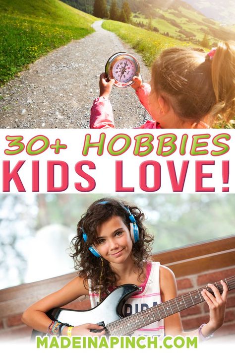 Hobbies for kids! Hobbies are just as beneficial for children as they are for adults. Maria Cannon of hobbyjr.org is here sharing some great ideas on the kinds of hobbies that are particularly good for kids, the benefits those hobbies offer, and how to get their kids started on the hobby of their choice. Hobbies have long been considered a positive addition to life. Adults are often encouraged to find hobbies they enjoy. Finding hobbies for kids is actually just as important! | @made_in_a_pinch Family Hobbies Ideas, Find Hobbies, Finding Hobbies, Family Hobbies, Fourth Of July Activities, Sibling Bonding Activities, Sibling Bonding, July Activities, Fourth Of July Crafts