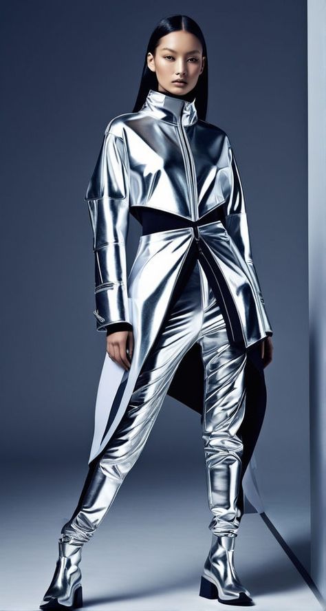 Futurism Redefined: Y-3 x Balenciaga Collaboration Takes Fashion to New Heights by Bora Bora - Playground Futurism Outfit, Balenciaga Collaboration, Futuristic Fashion Editorial, Space Fashion, Space Suit, Futuristic Fashion, Bora Bora, Dope Outfits, Create Art