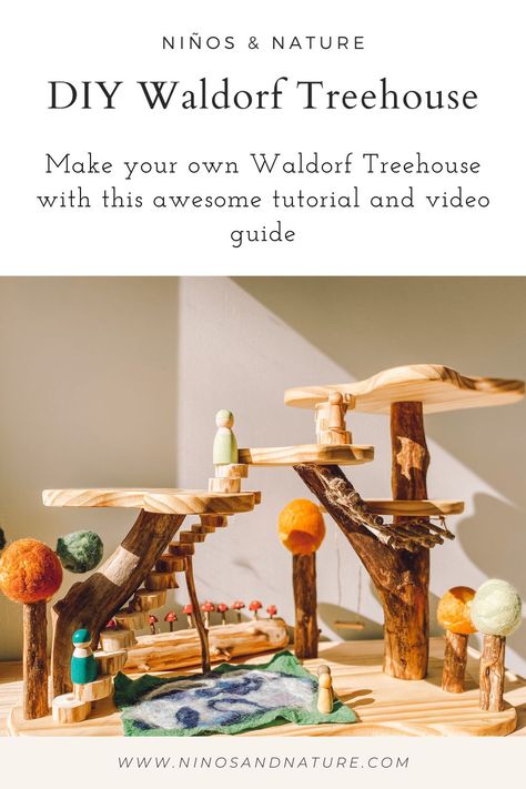 Waldorf Handmade Toys, Waldorf Inspired Bedroom, Waldorf Toddler Activities, Nature Toys, Waldorf Dollhouse, Waldorf Wooden Toys, Natural Playroom, Waldorf Play, Waldorf Toys Diy