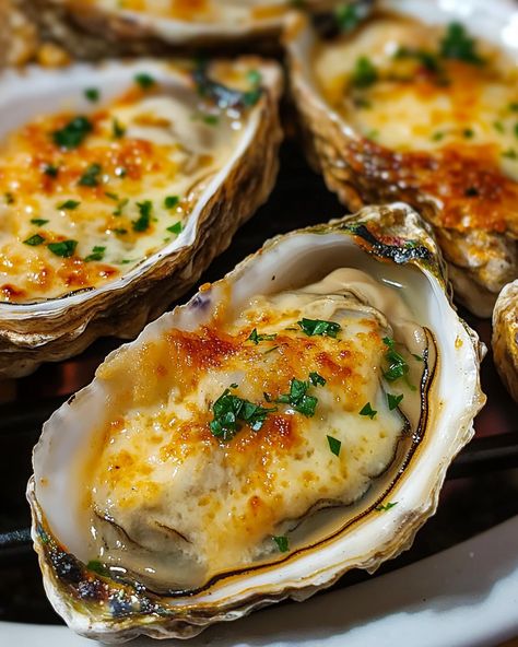 Grilled Parmesan Garlic Oysters Sea Food Appetizers, Charbroiled Oysters Recipe Oven, Side Dishes For Oyster Roast, Bbq Oysters In Shell, Grilled Oyster Recipes, Rockerfella Oysters Recipe, Oyster Recipes Grilled, Grilled Oysters On The Half Shell, Grilled Oysters Rockefeller Recipe