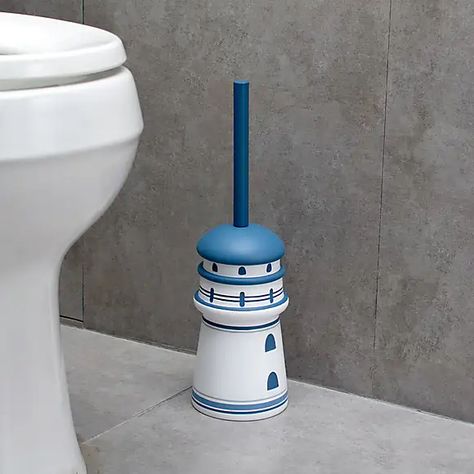 Lighthouse Bathroom Ideas, Nautical Theme Bathroom, Beach Bathroom Design, Lighthouse Bathroom, Seaside Bathroom, Nautical Accessories, Nautical Bathroom Decor, Beachy Room, Beach Bathroom Decor