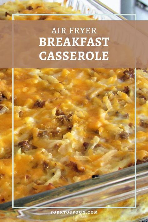 Breakfast Casserole In Air Fryer, Breakfast Casserole Air Fryer, Hashbrown Breakfast Casserole Air Fryer, Air Fryer Breakfast Casserole Recipes, Breakfast Instant Pot Recipes, Air Fryer Breakfast Casserole, Air Fryer Casserole, Air Fryer Casserole Recipes, Mini Breakfast Casserole