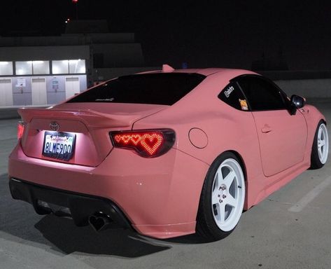 Luxury Baddie, Jdm Girls, Pink Cars, Pink Car Accessories, Pimped Out Cars, Girly Car, Toyota 86, Car Goals, Street Racing Cars