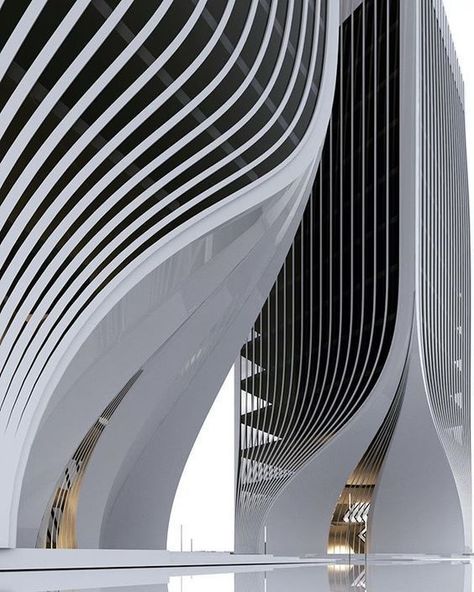 Futurism Architecture, Roman Vlasov, Neo Futurism, Dynamic Architecture, Zaha Hadid Architecture, Parametric Architecture, S Aesthetic, Skyscraper Architecture, Unique Architecture