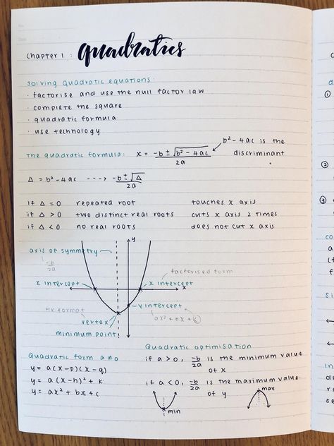 Quadratic Formula Notes, Ap Calculus Notes, Basic Calculus Notes, Quadratics Notes, Quadratic Equations Notes, Calculus Notes, Math Formula Sheet, Algebra Notes, Business Math