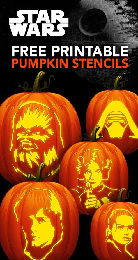 Star Wars Pumpkin Carving Templates, Star Wars Pumpkin Carving, Pumpkin Stencils Free Printable, Star Wars Pumpkin, Star Wars Stencil, Pumpkin Templates, Printable Pumpkin Stencils, Pumpkin Carving Patterns Free, Pumpkin Carving Stencils Free