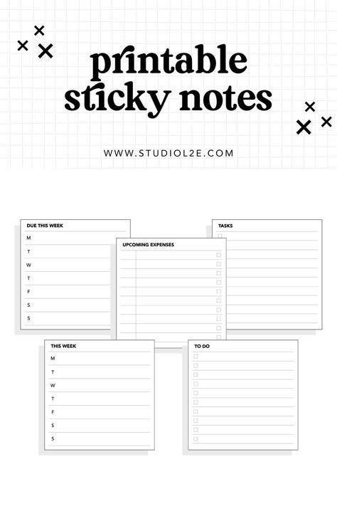 Free Sticky Note Template, Sticky Note Template Free Printable, Printable Sticky Notes Templates, Sticky Notes Template, Sticky Notes Printable, Sticky Note Template, Printable Sticky Notes, Meeting Notes Template, Thank You Note Template