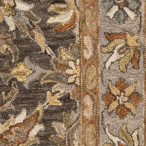 Alexander Home Madeline Wool Hand-hooked Traditional Area Rug - On Sale - Bed Bath & Beyond - 13468238 Alexander Home, Cabin Chic, Golden Rod, Taupe Grey, Spanish Style Homes, Dark Taupe, Cotton Area Rug, Traditional Area Rug, Spanish Style