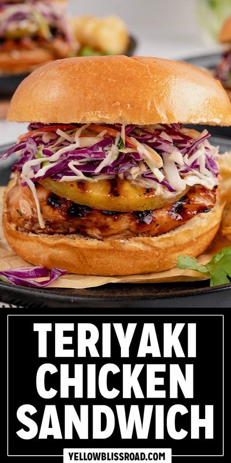 Pineapple Teriyaki Chicken Sandwich, Teriyaki Chicken Burgers, Chicken Teriyaki Sandwich Recipes, Chicken And Pineapple Sandwich, Teriyaki Chicken Sandwich Grilled, Grilled Chicken Pineapple Sandwich, Teriyaki Chicken Burger, Marinated Chicken Sandwich, Teriyaki Chicken Sandwiches