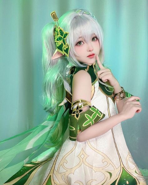 Nahida Cosplay, Anime Character Cosplay, Genshin Cosplays, Cosplay Genshin, Genshin Cosplay, Genshin Impact Cosplay, Character Cosplay, Genshin Characters, Cute Cosplay