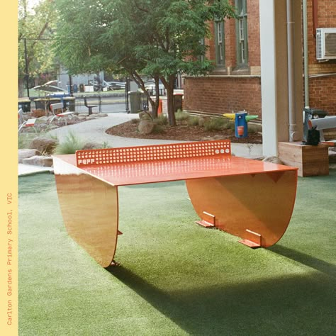 Morning light over the HERO table at Carlton Gardens Primary School, VIC 🌅 #outdoorpingpong #outdoortabletennistable #schoolsports #australianschools #tabletennis #playdaily Outdoor Ping Pong, Outdoor Table Tennis Table, Humble House, Paving Design, School Zone, Workout Space, Table Rock, Pickle Ball, Pong Table