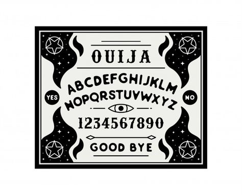 Ilustración de tablero de ouija Vector P... | Premium Vector #Freepik #vector #marco #luna #alfabeto #juego Diy Ouija Board, Board Illustration, Line Images, Pendulum Board, Play Clay, Ouija Board, Samhain, Art Boards, Premium Vector