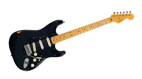 Sold for $3.9m: David Gilmour’s Black Strat just became the most expensive guitar in history | MusicRadar Metallica Guitarist, 1959 Gibson Les Paul, Malcolm Young, Famous Guitars, Mtv Unplugged, Mark Knopfler, Stevie Ray Vaughan, Stevie Ray, David Gilmour