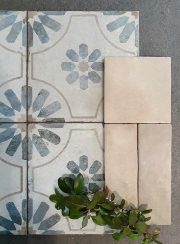 Encaustic Tiles Kitchen Splashback, Bathroom With Encaustic Tile Floor, Moroccan Kitchen Tiles Backsplash Ideas, Bathroom Floor Tiles Patterns, Spanish Floor Tiles Bathroom, Bathroom Patterned Floor Tiles, Marocan Tiles, Patterned Floor Tiles Bathroom, Laundry Floor Tiles