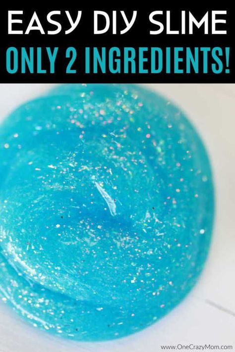 Homemade Slime With Glue, Ingredients To Make Slime, 1 Ingredient Slime, Slime Recipe Easy, 2 Ingredient Slime, Cool Slime, Ways To Make Slime, How To Make Glue, Diy Stressball