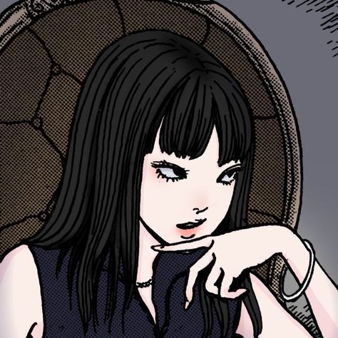 Tomie Colored, Japanese Horror, Junji Ito, Gothic Anime, Anime Monochrome, Girls Cartoon Art, Art Icon, Image Hd, Cute Icons