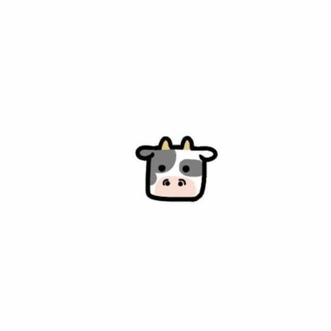 Cow Icon, Cute Small Drawings, Draw Step By Step, Small Drawings, Little Doodles, Easy Doodles Drawings, Cute Doodle Art, Mini Drawings, Step Drawing