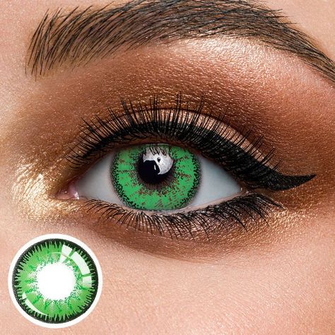 Mystery Green Contact Lenses(12 Months Wear) Green Contact Lenses, Best Contact Lenses, Best Colored Contacts, Green Contacts Lenses, Green Colored Contacts, Colored Eye Contacts, Green Contacts, Light Sensitivity, Green Shades