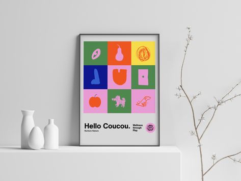 Colour Block Poster Design by Max Goldin on Dribbble Block Illustration, Directory Design, Design Jobs, By Max, The Fish, Colour Block, Design Assets, Animal Illustration, Illustrations Posters