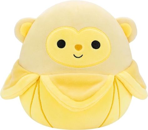 Amazon.com: Squishmallows Original 8-Inch Pierogi Banana Monkey - Official Jazwares Plush : Toys & Games Squishmallows Monkey, Banana Squishmallow, Banana Monkey, Bare Bears, Stuffed Animals, Plush Toys, Toys Games, Bears, Brain