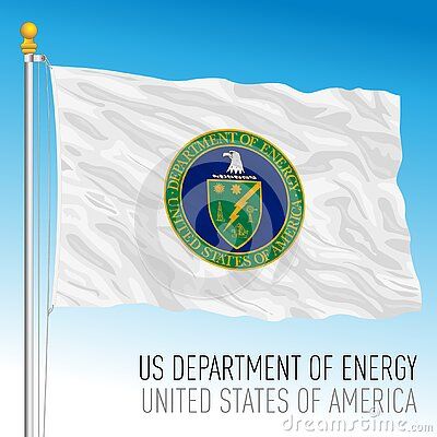 us-department-energy-flag-united-states-america-vector-illustration Flag Signs, States In America, Flags Of The World, United States Of America, Government, Vector Illustration, Flag, United States, The Unit