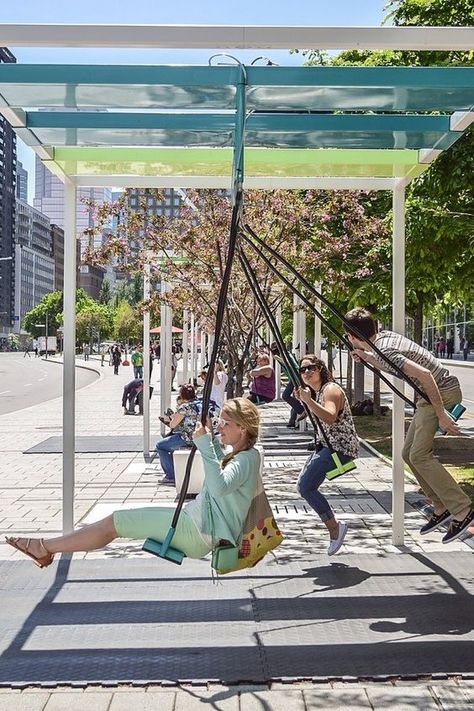 Bus Stop Design, Plaza Design, Henning Larsen, Public Space Design, Urban Landscape Design, Renzo Piano, Playground Design, Landscape Architecture Design, Urban Park