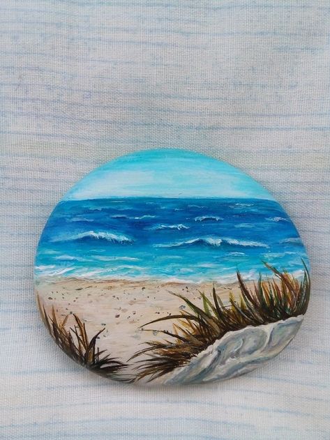 Beach Rock Art, Cute Easy Paintings, Diy Rock Art, Painted Rock Animals, Stone Art Painting, Seashell Painting, Painted Rocks Craft, Painted Rocks Diy, Rock Painting Patterns