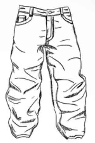 Baggy Drawing, Baggy Pants Drawing, How To Draw Pants, Anime Pants, Jeans Drawing, Pants Drawing, Fashion Design Collection, Baggy Cargo Pants, Pants Baggy