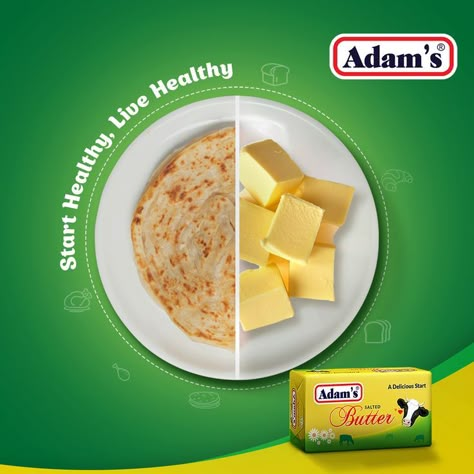 Healthy breakfast is everyone’s need. Make sure to fulfill it, for the whole family, with Adam’s Butter. 🌐: www.adamsestore.com #AdamsMilkFoods #Butter #Healthy #Breakfast Milk Advertising, Detergent Product, Ads Creative Advertising Ideas, Food Poster Design, Creative Ads, Food Poster, Ads Creative, Creative Advertising, Creative Food