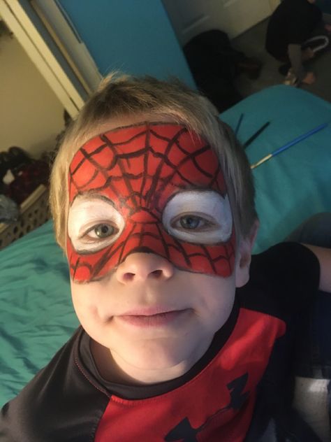 Spiderman Face Paint, Spider Man Face Paint, Superhero Face Painting, Spider Man Face, Spiderman Face, Mask Painting, Lil Bro, Mood Instagram, Invitation Ideas