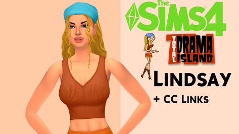 Total Drama Island Sims 4, Total Drama Island Sims 4 Cc, Sims 4 Total Drama Cc, Sims 4 Total Drama, Island Drama, Lindsay Total Drama, Sims Packs, Sims Free Play, Disco Night