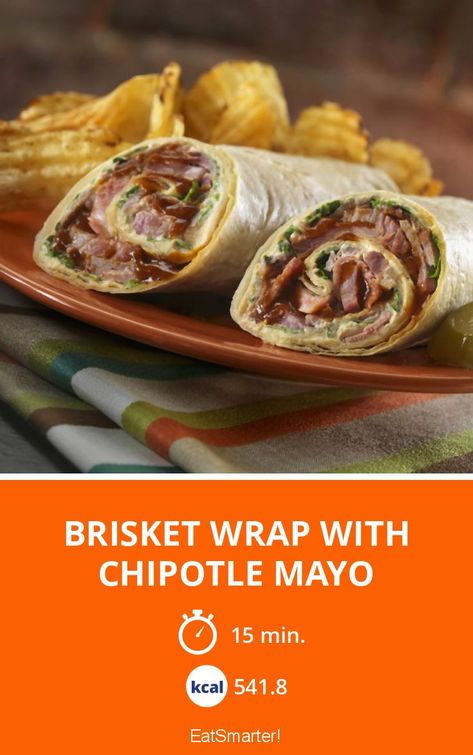 Brisket Wrap Recipes, Brisket Wrap, Chipotle Mayo Recipe, Green Snacks, Tortilla Wrap, Chipotle Mayo, Whole Wheat Tortillas, Copykat Recipes, Recipe Simple