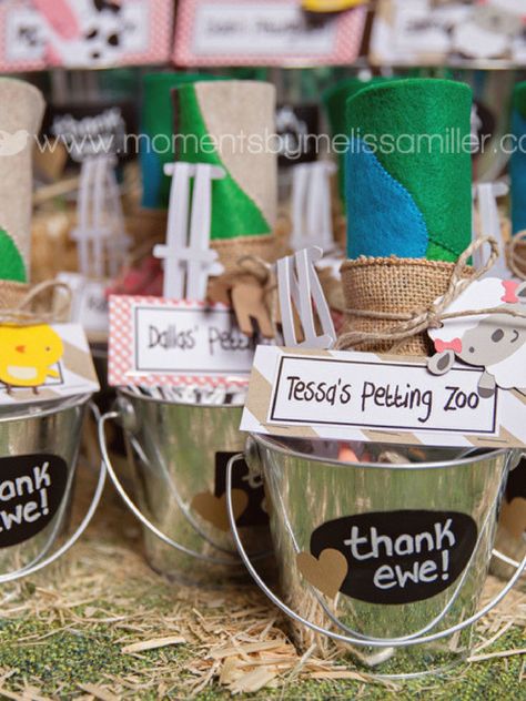 Farm Birthday Party Ideas | Fun365 Petting Zoo Party Favors, Petting Zoo Birthday Party, Petting Zoo Birthday, Petting Zoo Party, Barn Birthday Party, Barnyard Decor, Farm Party Favors, Barnyard Bash, Zoo Birthday Party