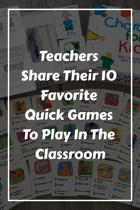 Looking for quick games to play in the classroom? Check out this list of 10 tried-and-tested games that your students will love. Quick Classroom Games, Games For Classroom, Play In The Classroom, Games For The Classroom, Games For Learning, Charades For Kids, Teacher Games, Early Reading Skills, Indoor Recess