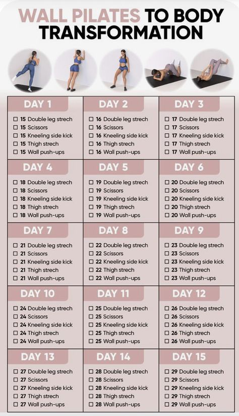 Wall Pilates Workout Plan Free, Wall Pilates Workout Plan, Wall Pilates Workout, Wall Push Ups, Wall Yoga, Free Workout Plans, Pilates Workout Plan, Wall Pilates, Pilates Challenge