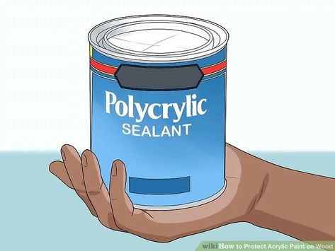 Polycrylic or water-based polyurethane are both good options for sealing acrylic paint on outdoor surfaces. If you use polyurethane, make sure you choose a water-based (not solvent-based) version to avoid damaging your paint. Polyurethane Over Paint, Wood Primer, Paint On Wood, Wood Items, Acrylic Paint On Wood, Water Based Acrylic Paint, Acrylic Craft Paint, Coat Paint, Outdoor Paint