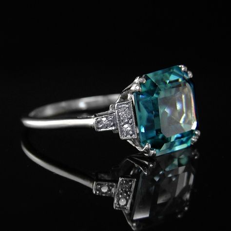 Rare Blue Zircon Ring Blue Zircon Ring, The Bling Ring, Ring Blue, Zircon Ring, Bling Rings, Blue Zircon, Pretty Rings, Gorgeous Jewelry, Dream Jewelry